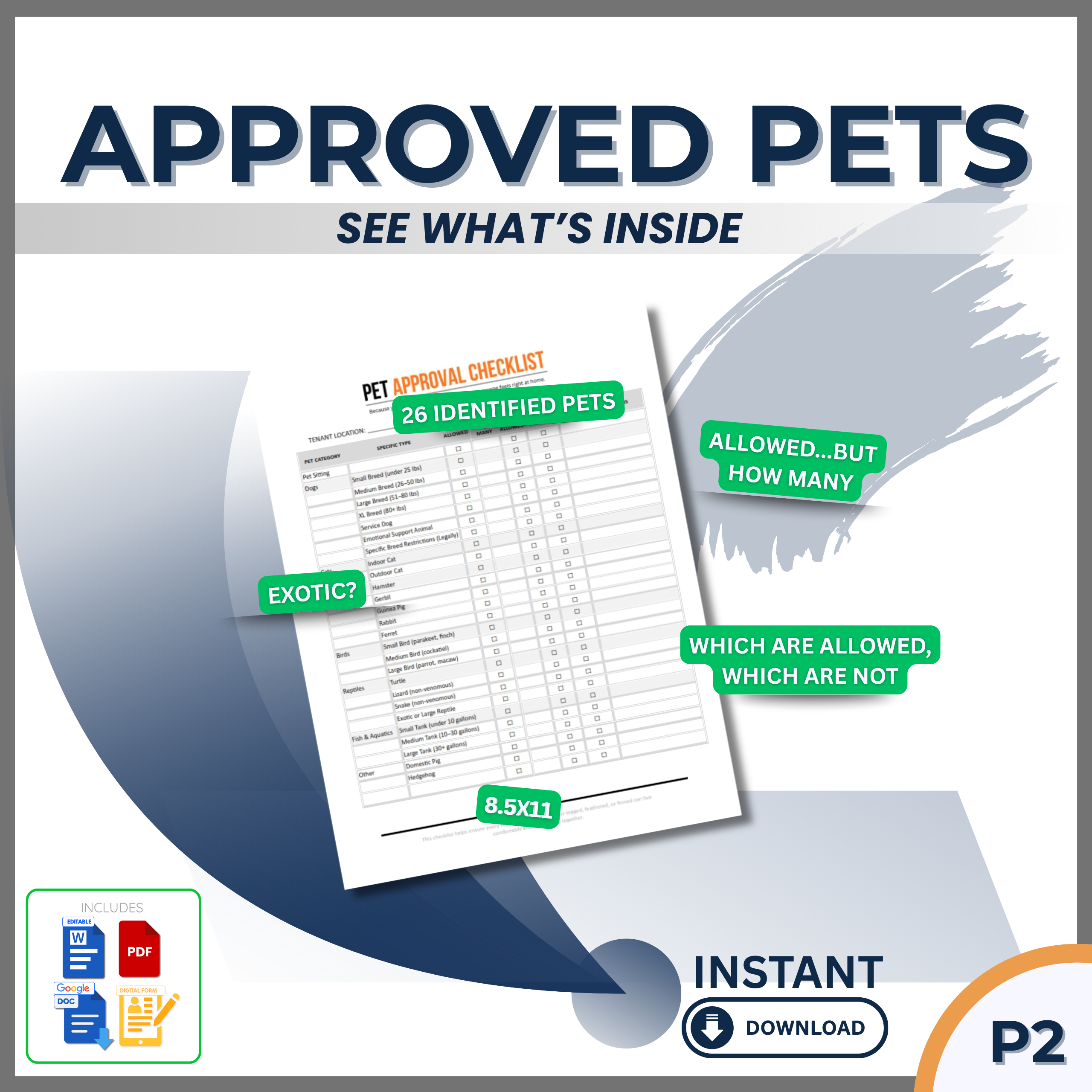 RENTAL - PET APPROVAL CHECKLIST - Let's be real...