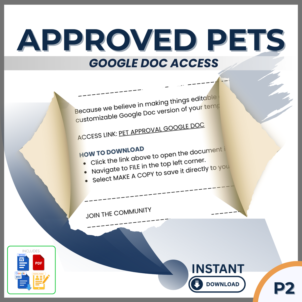 RENTAL - PET APPROVAL CHECKLIST - Let's be real...