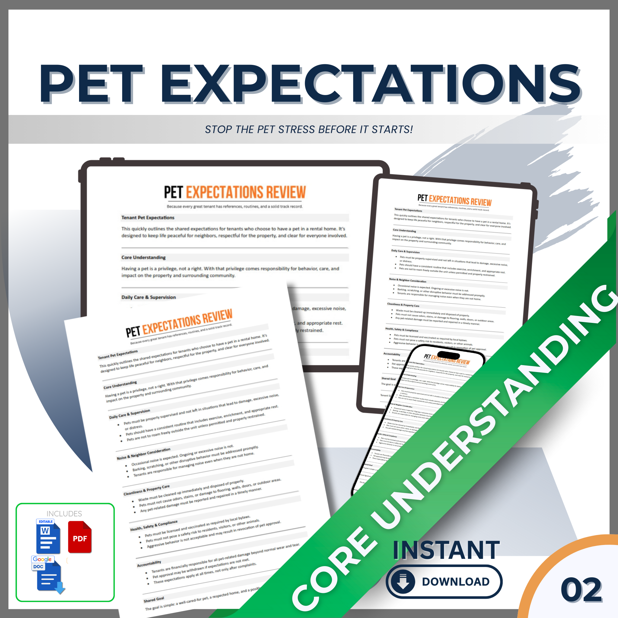 PET EXPECTATIONS IN A RENTAL