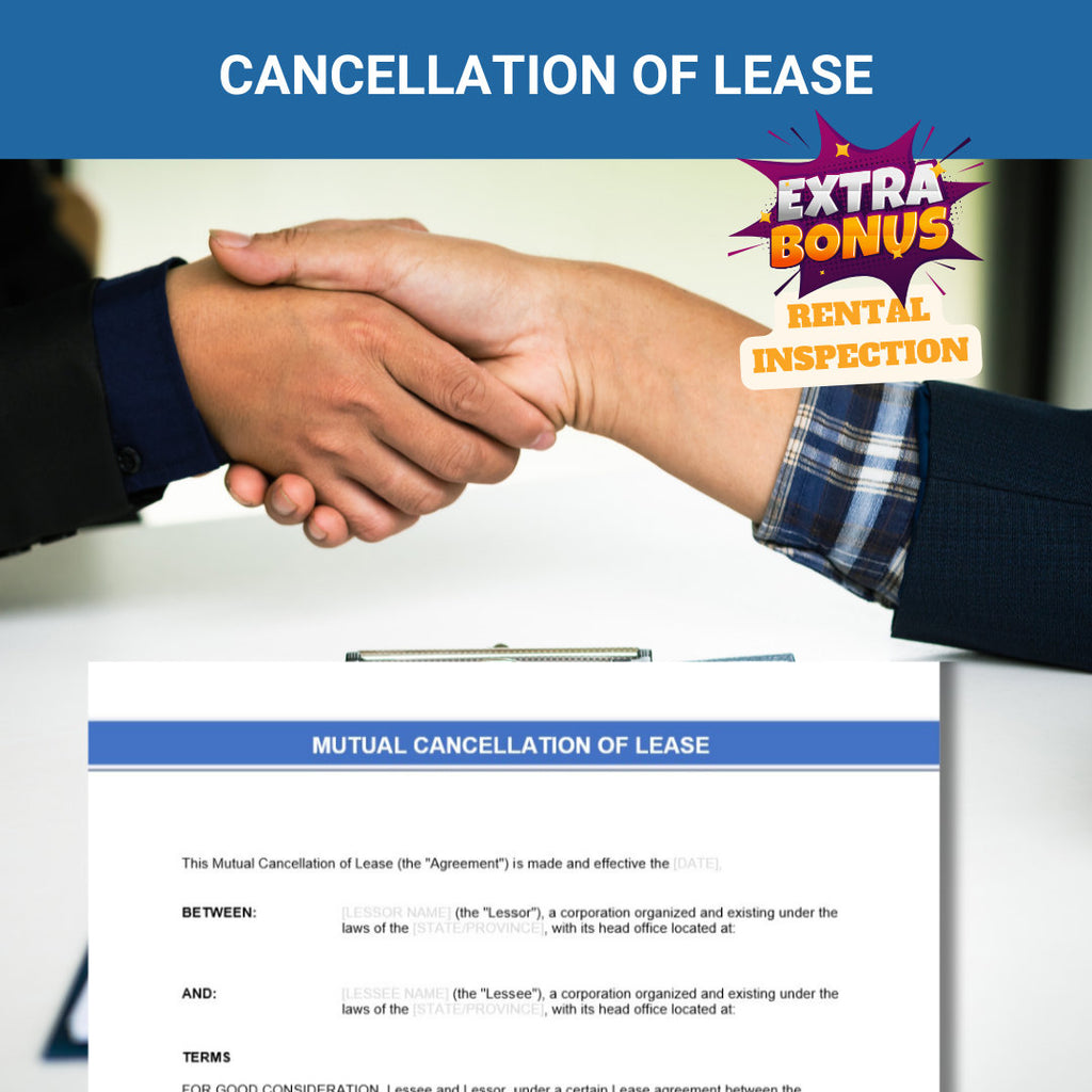 Mutual Lease Termination Agreement | Word & PDF | Small Business Reality