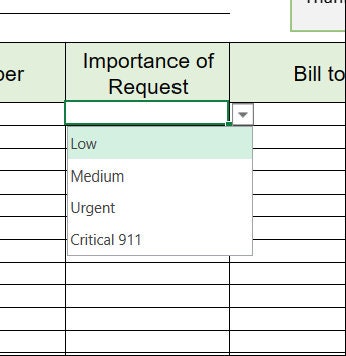 Editable Supply Request Template | Excel & PDF Office Organizer