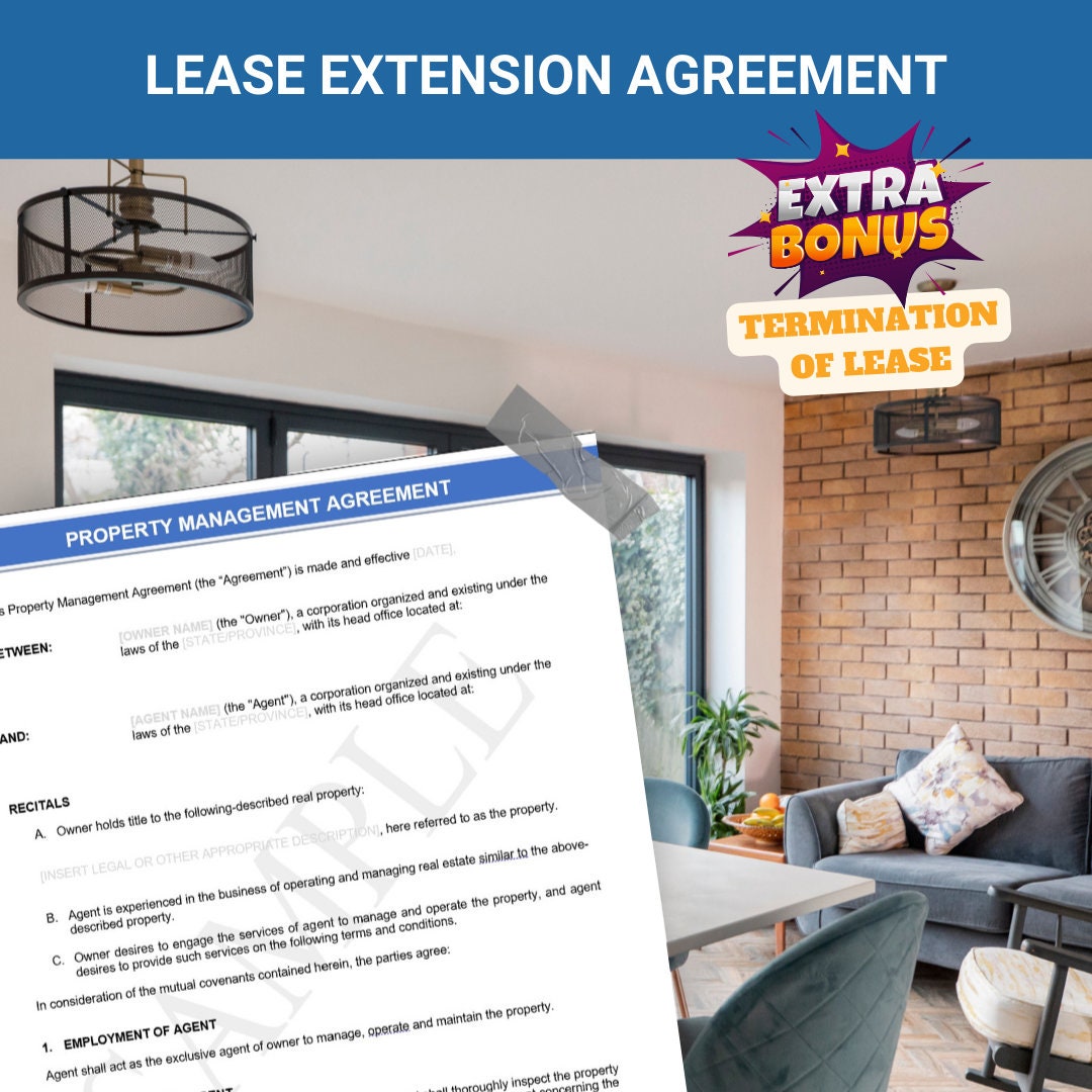 Lease Renewal vs. Extension Agreement | Institutional-Grade PDF & Word