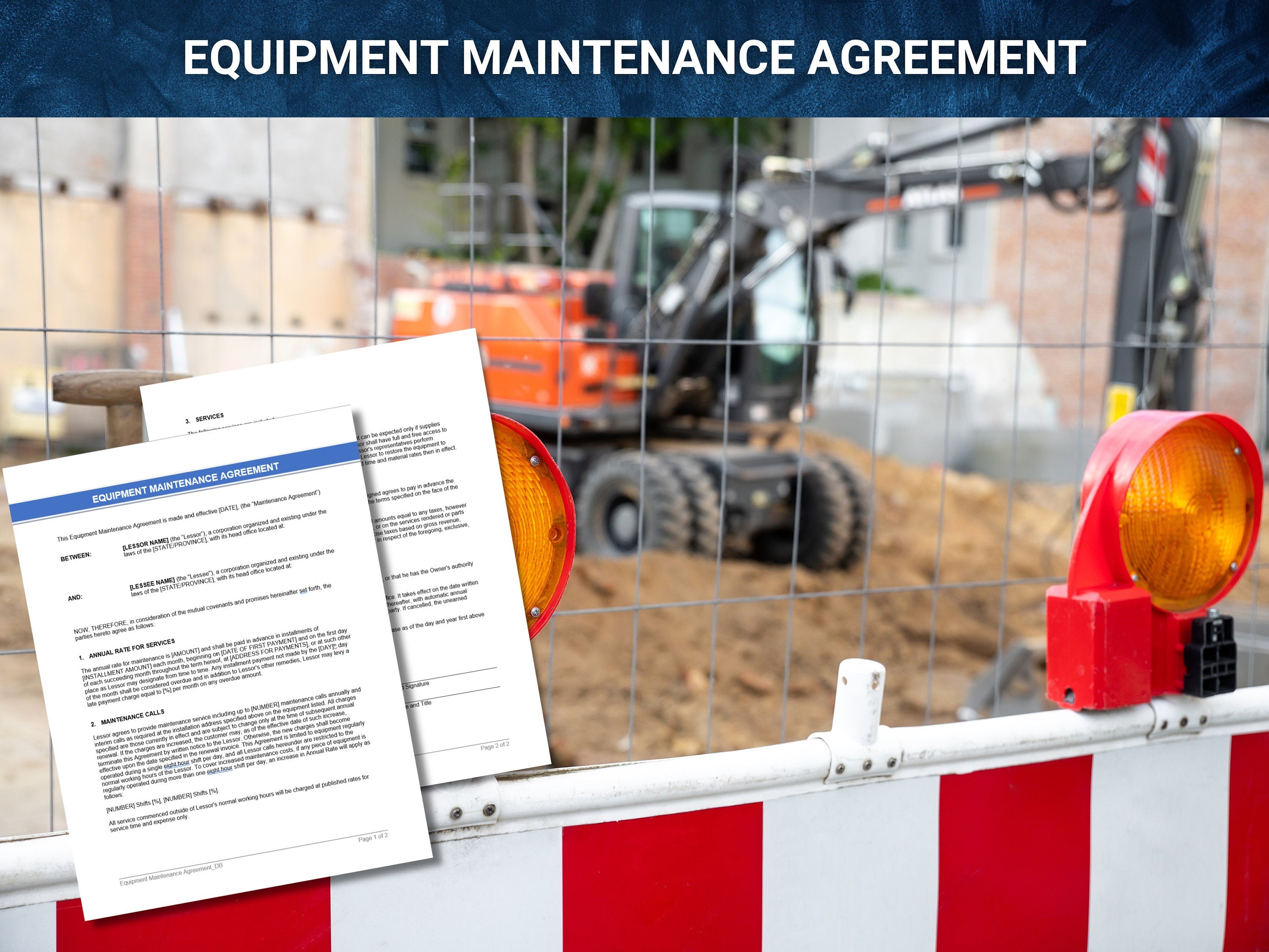 Editable Equipment Maintenance Agreement | Small Business Reality