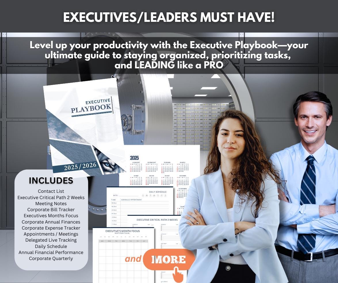 2026 Executive Playbook | The Ultimate Planner for High Achievers