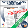 13-Page NNN Commercial Lease Agreement | Editable Word & PDF