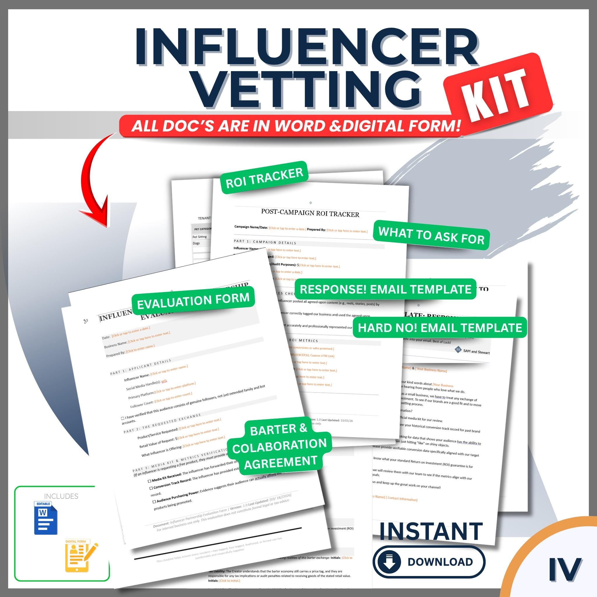 Influencer Partnership & Barter Toolkit | Small Business ROI Shield