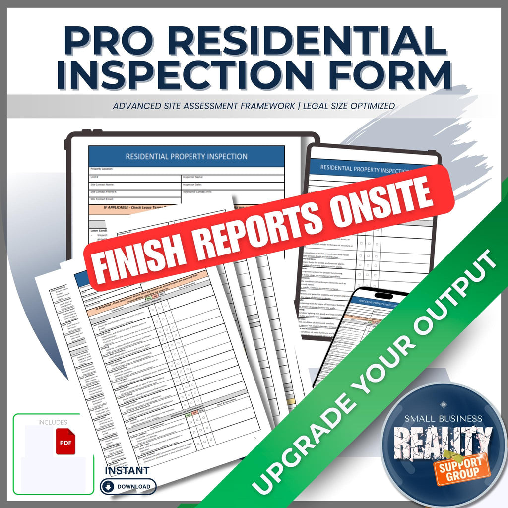 11-Page Residential Inspection Report | Professional Trade Standards