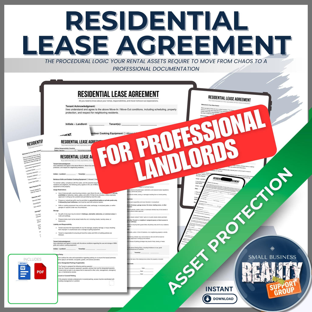 13-Page Residential Lease Agreement | Institutional Grade 2026 Template