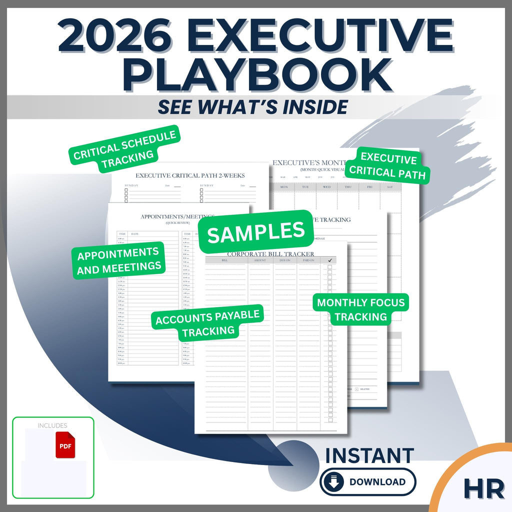 2026 Executive Playbook | The Ultimate Planner for High Achievers