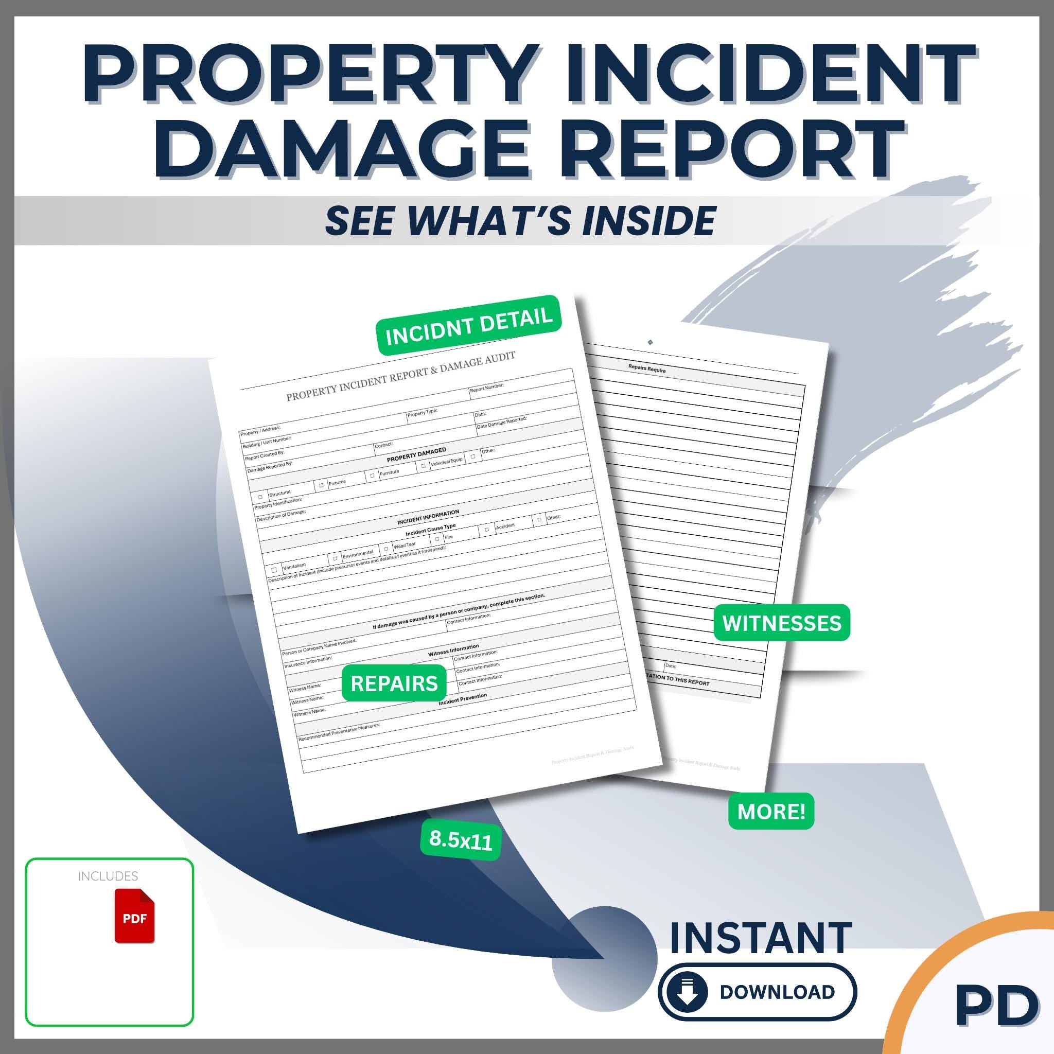 Property Incident Report & Damage Audit | Court-Ready Liability Template