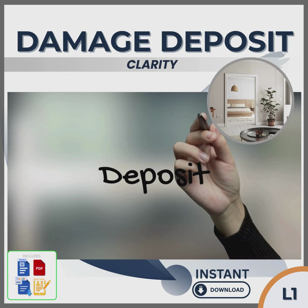 DAMAGE DEPOSIT POLICY